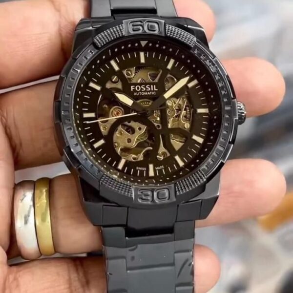 Alternative view of Fossil Black Metal Automatic