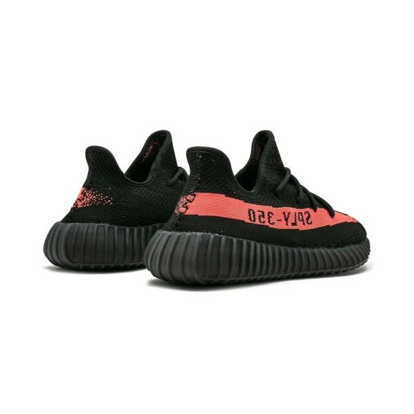 Alternative view of Adidas Yeezy 350 V2 Core black red