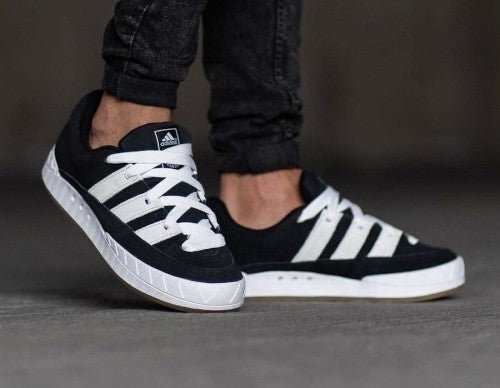 Alternative view of Branded Adimatic Core Black White Sneakers