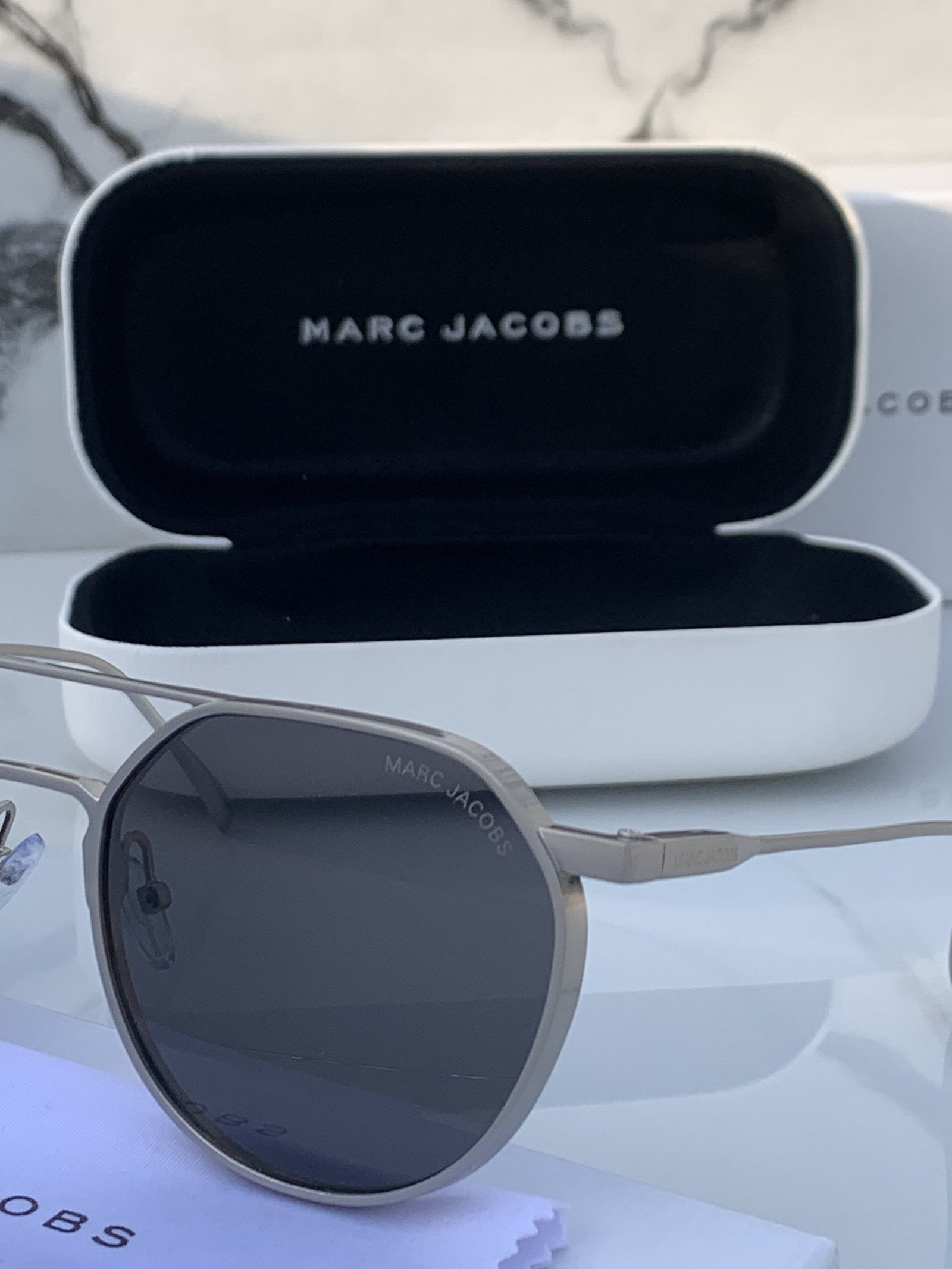 Branded MJ Silver Grey Sunglasses (With Original Kit) - Image 6