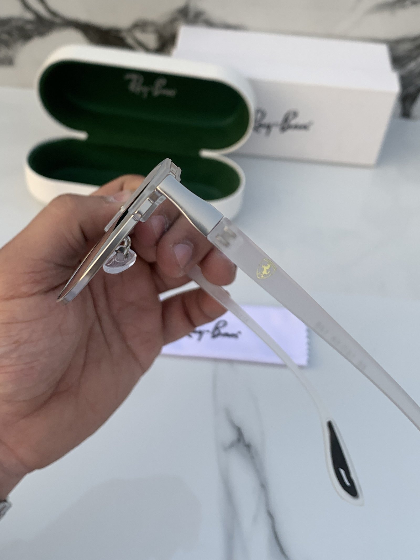 Branded RB White Black Sunglasses (With Original Kit) - Image 3