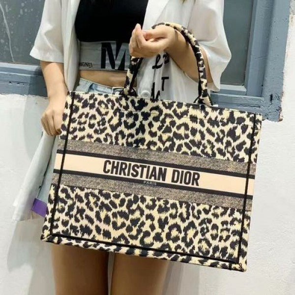 Alternative view of Branded CD Tote Bags Leopard Print