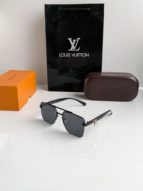 Branded LV All Black Sunglasses Bt (With Original Kit) - Image 3