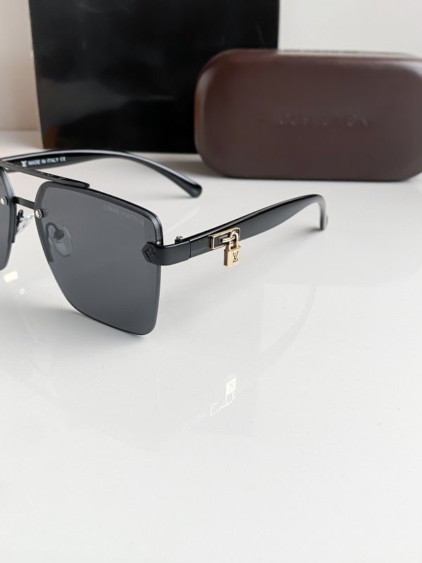 Branded LV All Black Sunglasses Bt (With Original Kit) - Image 2