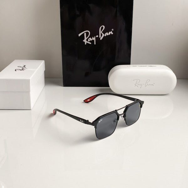 Branded Rb Black Red Sunglasses Bt (With Original Kit)