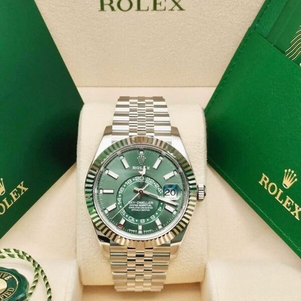 Alternative view of ROLEX SKY DEWLLER AUTOMATIC WATCH