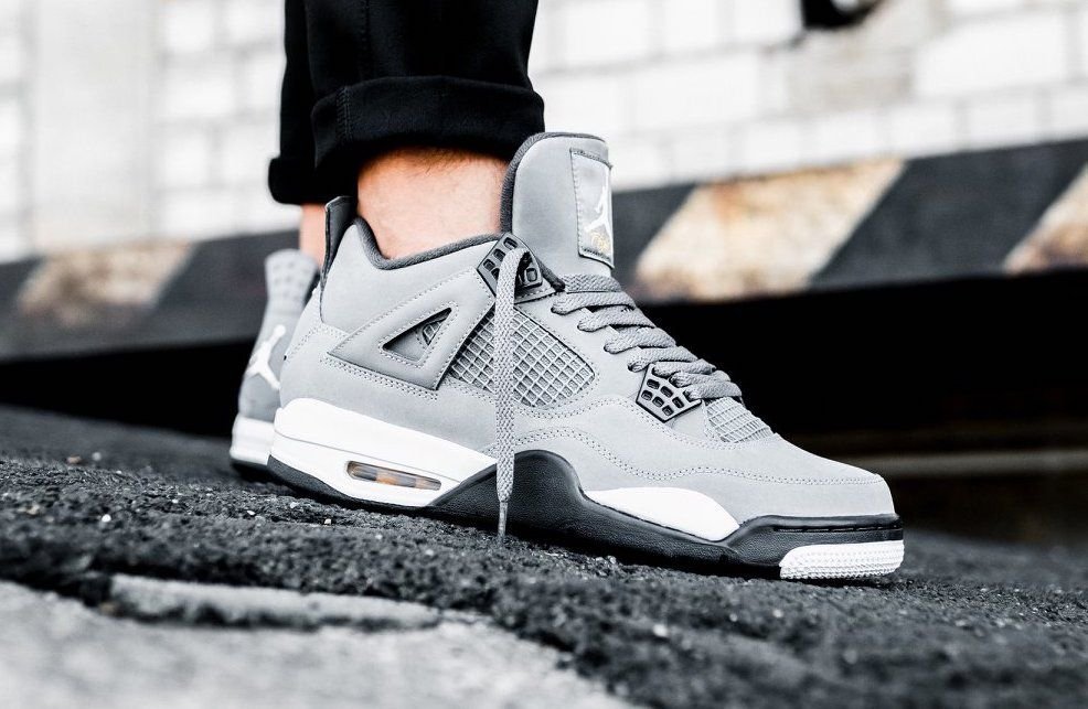 Branded Air Retro 4 Cool Grey For Boys - Image 2