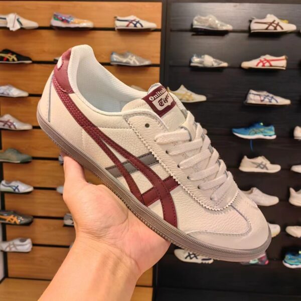 Branded Tiger Sneakers Tokuten Cream Red