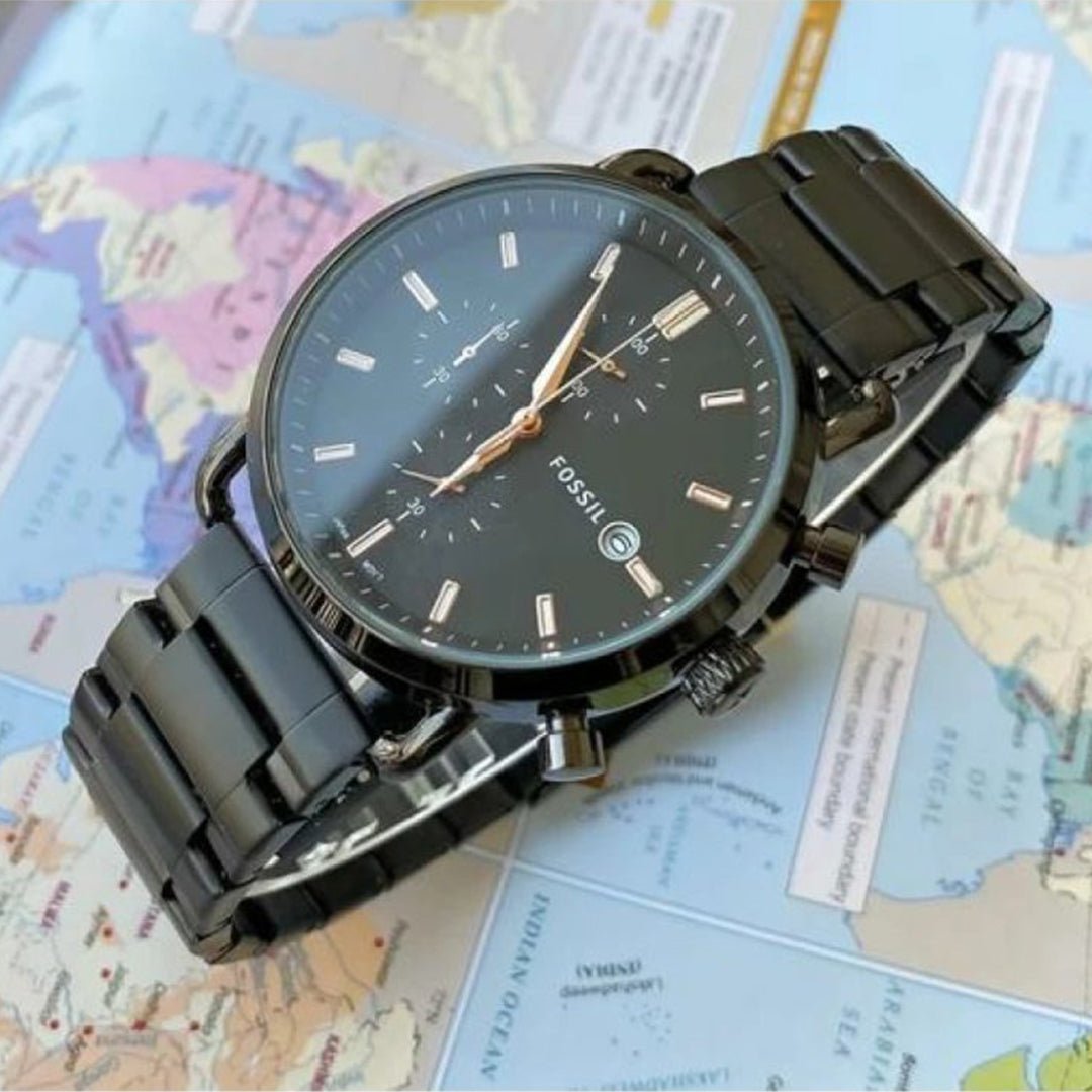 Fossil Black Metal Watch A - Image 3