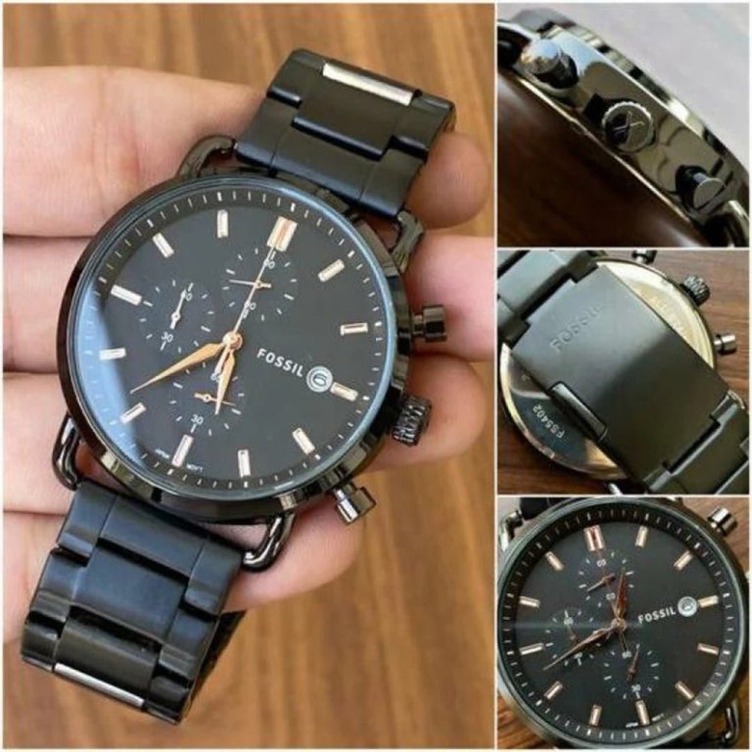 Fossil Black Metal Watch A - Image 2