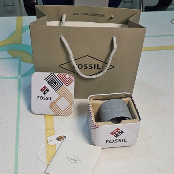 Alternative view of Fossil Grant Leather Belt Blue Copper Watch