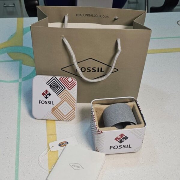 Alternative view of Fossil Silver Black Dial Metal Watch