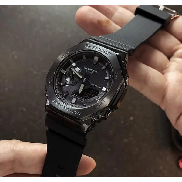 Alternative view of G-shock Gm 2100 Stainless Steel Black Dial Black Strap Watch