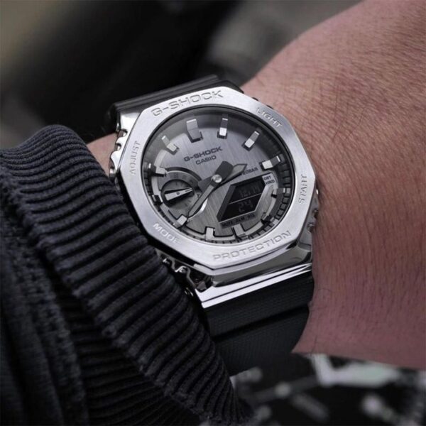 Alternative view of G-SHOCK GM 2100 SILVER BLACK PRIMIUM QUILTY WATCH