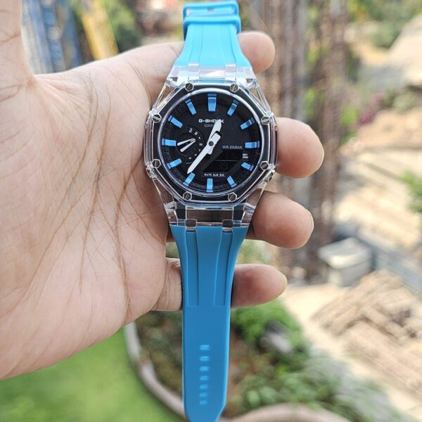 Alternative view of G-shock Sky Blue Silicon Premium Watch