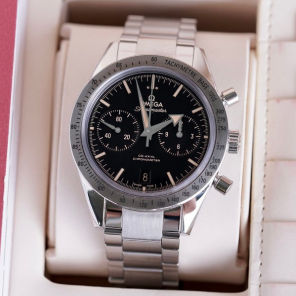 Omega Speedmaster Silver Black Dial Metal