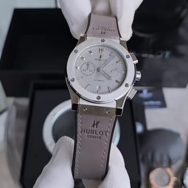 Alternative view of Hublot Grey Leather Belt Rohit Sharma Watch