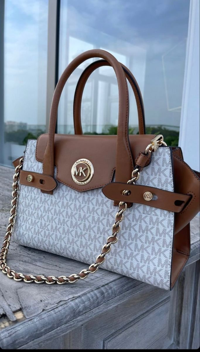 Branded MK CARMEN MD FLAP SATCHEL SHOULDER BAG (BZ) - Image 3