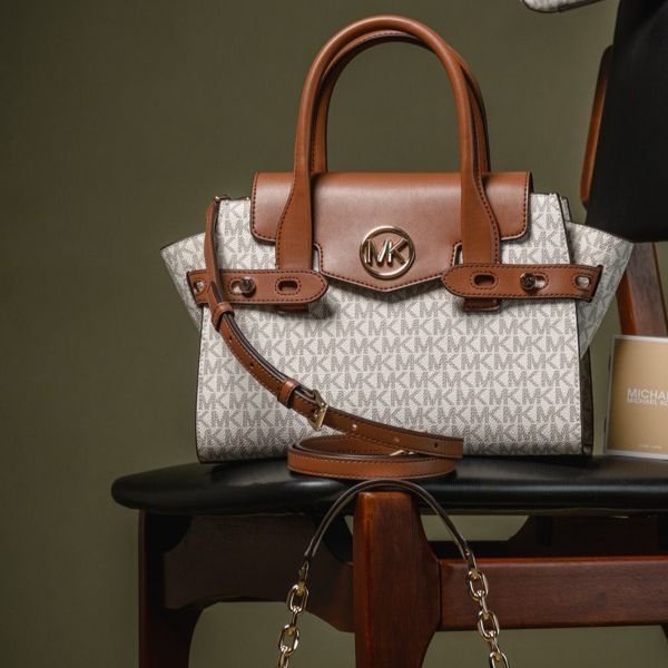 Branded MK CARMEN MD FLAP SATCHEL SHOULDER BAG (BZ) - Image 4