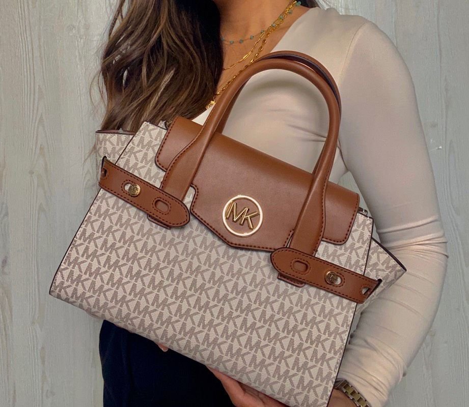 Branded MK CARMEN MD FLAP SATCHEL SHOULDER BAG (BZ) - Image 5