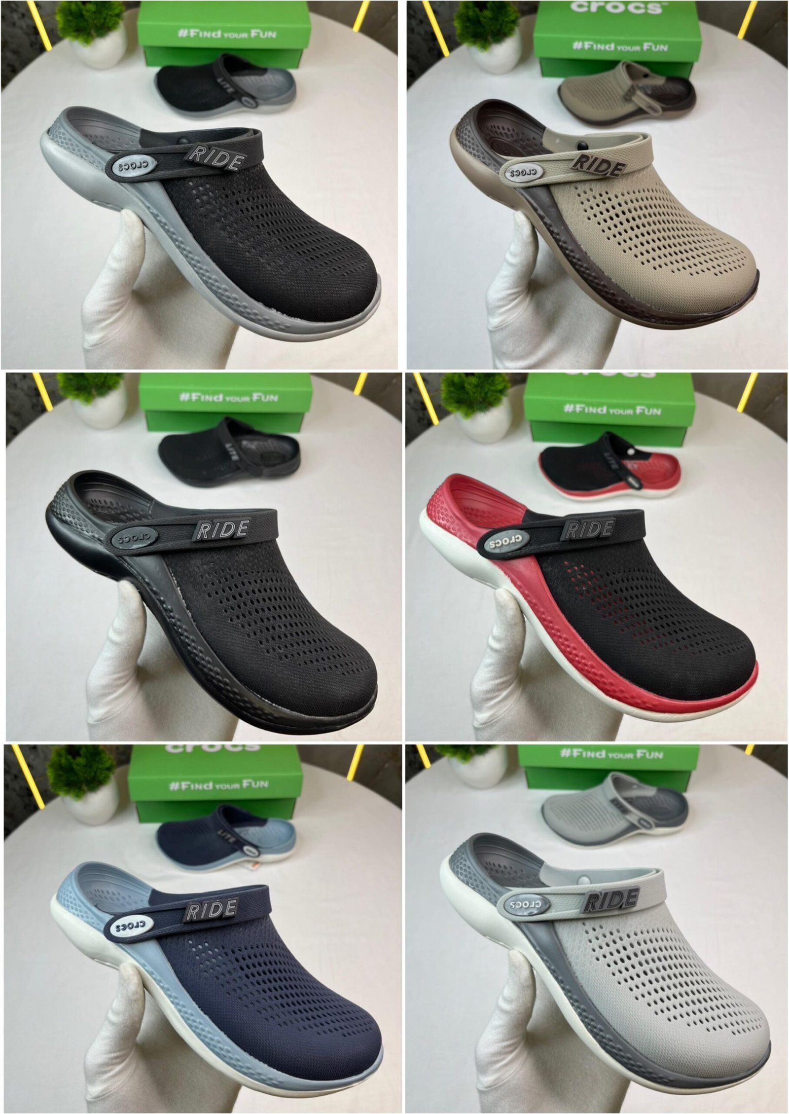 CROCS LITERIDE 360 CLOGS ( BEIGE ) - Image 2