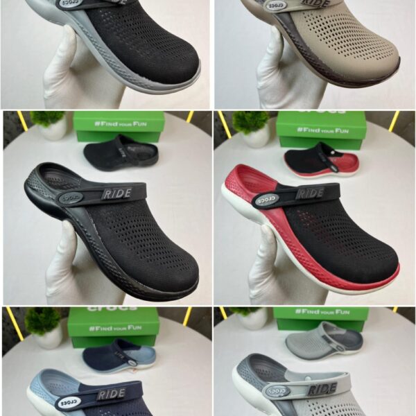 Alternative view of CROCS  LITERIDE 360 CLOGS ( BLACK  & GRAY )