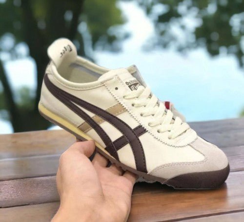 Alternative view of Branded Tiger Sneakers Mexico 66 Beige Brown Gold