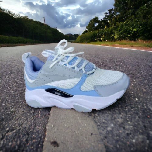 Branded B22 White Light BLue Sneakers For Mens - Image 2