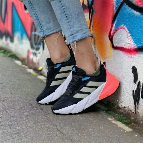 Alternative view of Branded Adistar Running Shoes Black White Red