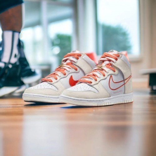 Branded SB Dunk High First Use White Orange