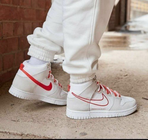 Alternative view of Branded SB Dunk High First Use White Orange