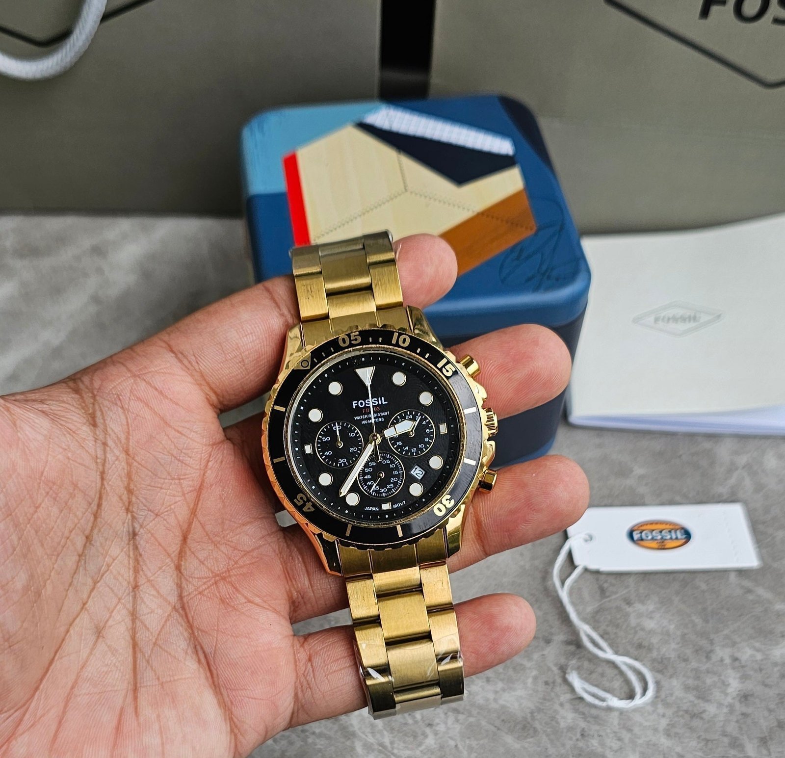 Fossil Fb 03 Gold Metal Watch - Image 6