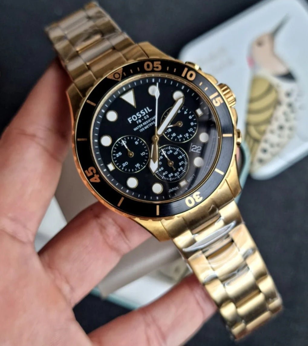Fossil Fb 03 Gold Metal Watch - Image 3