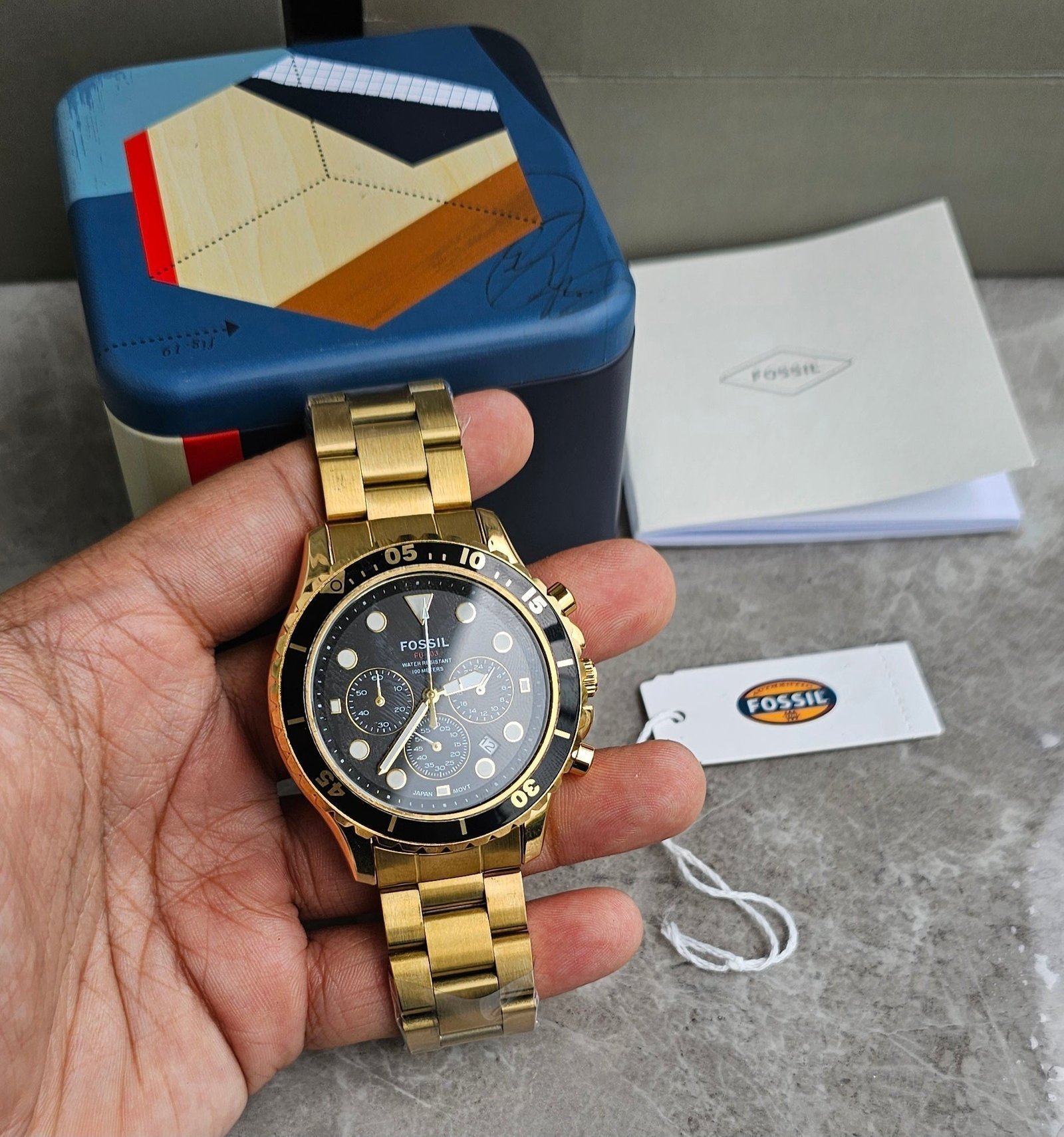 Fossil Fb 03 Gold Metal Watch - Image 5