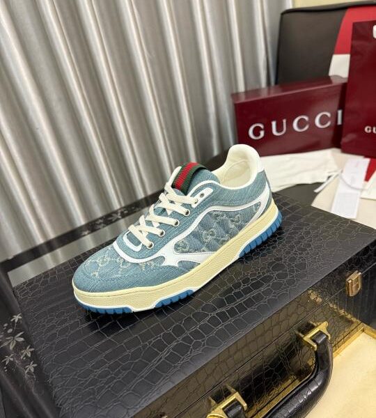 GUCCCI RE WEB LIGHT BLUE DENIM SNEAKER UA QUALITY