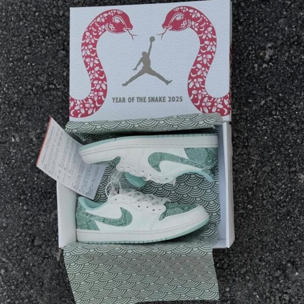 Alternative view of NIKKE AIR JORDAN 1 LOW YEAR OF THE SNAKE 2025